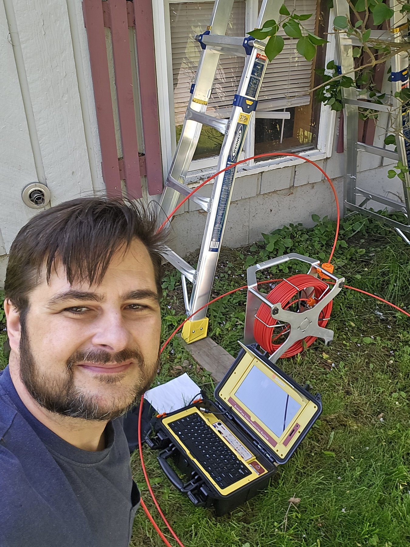 Bryan Harris performing North Idaho home inspections for AIM Home Solutions