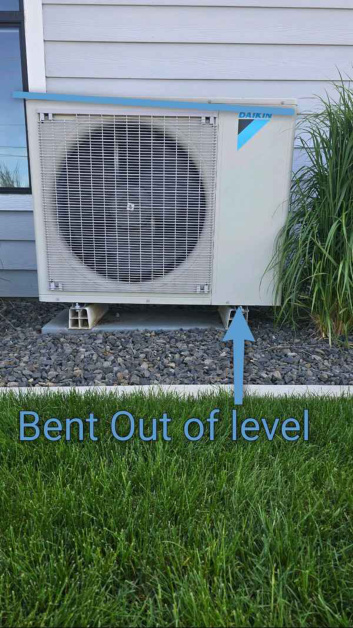 Real heat pump installation finding from a North Idaho home inspection
